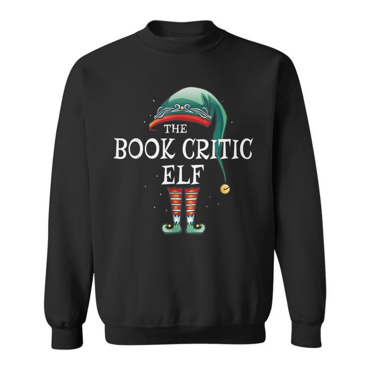Book Critic Elf Job Christmas Sweatshirt
