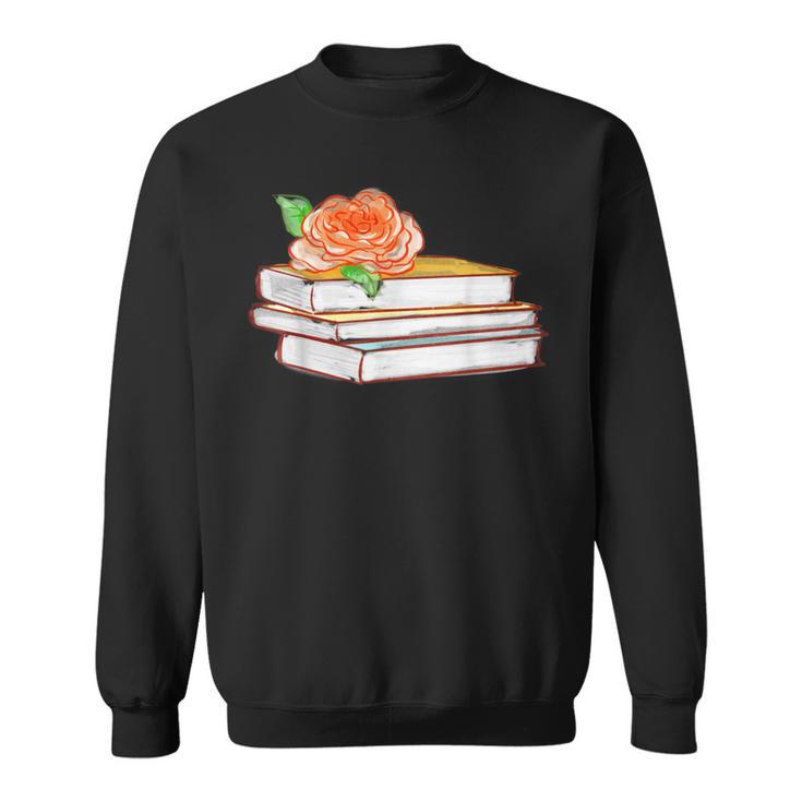Book Flower Sweatshirt