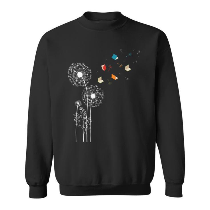 Book Nerd Dandelion Book Reading Sweatshirt