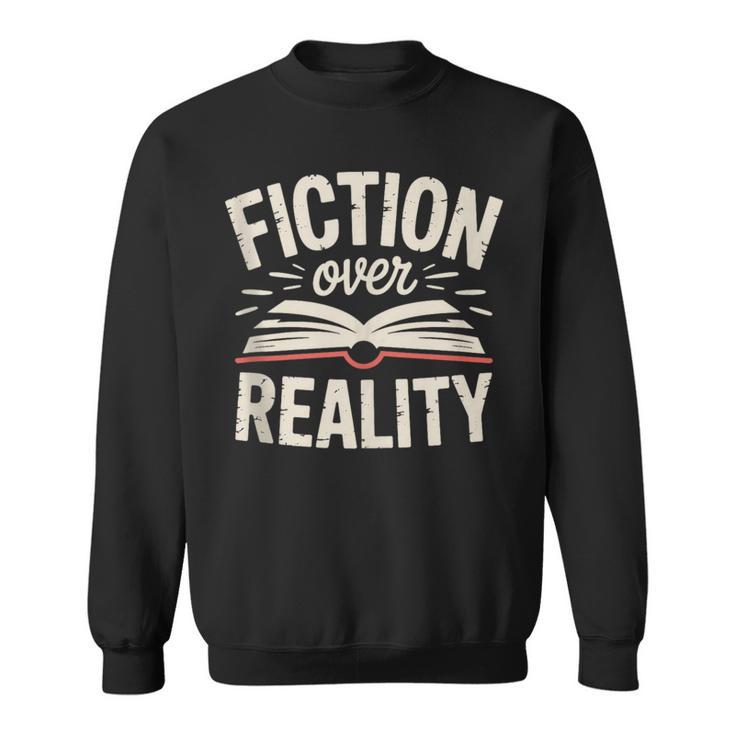 Book Nonfiction Reading Literary Apparel Fact Based Books Sweatshirt