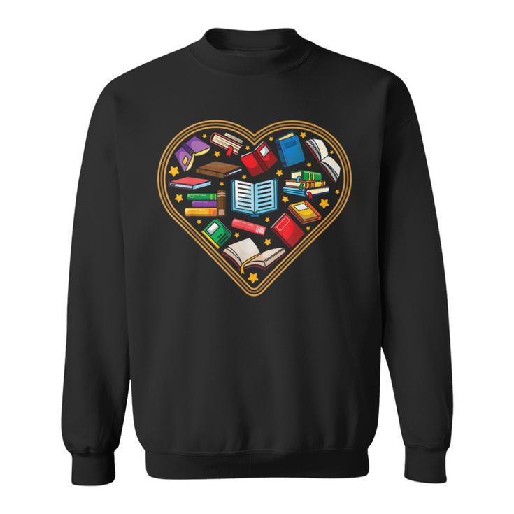 Book Reading Bookworm Reader Literature Heart Sweatshirt Book Reading Bookworm Reader Literature Heart Sweatshirt
