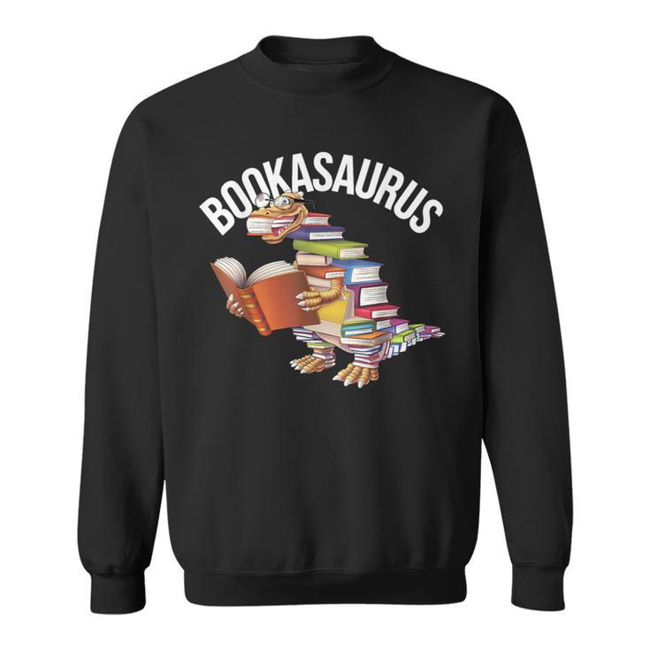 Book Reading Dinosaur T-Rex Dino Bookworm Sweatshirt