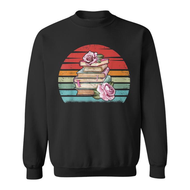 Book Reading Lover Bookworm Girls Shirt Librarian Vintage Sweatshirt