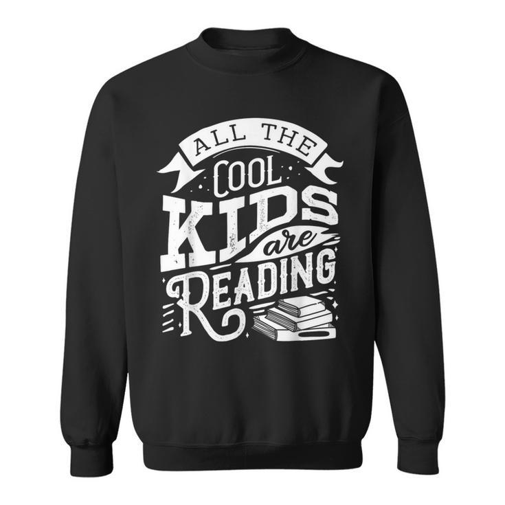 Book Reading Graphic Women Kids Book Lover Librarian Sweatshirt