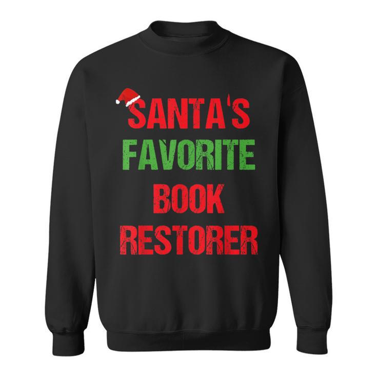 Book Restorer Pajama Christmas Sweatshirt