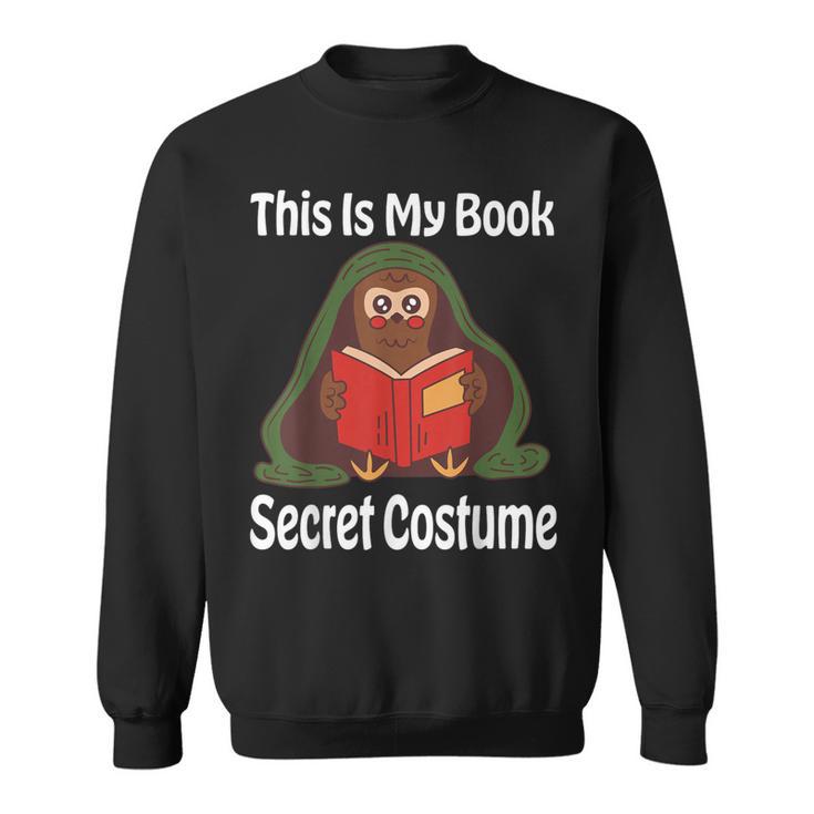 This Is My Book Secret Costume Pigeon Bird Kids Reading Sweatshirt