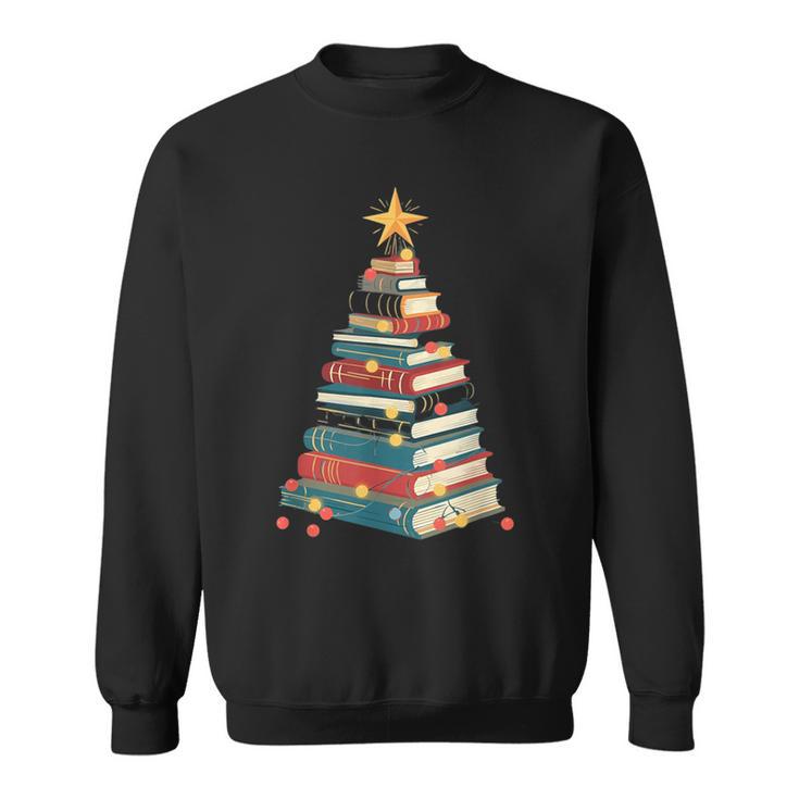 All Booked For Christmas Book Sweatshirt