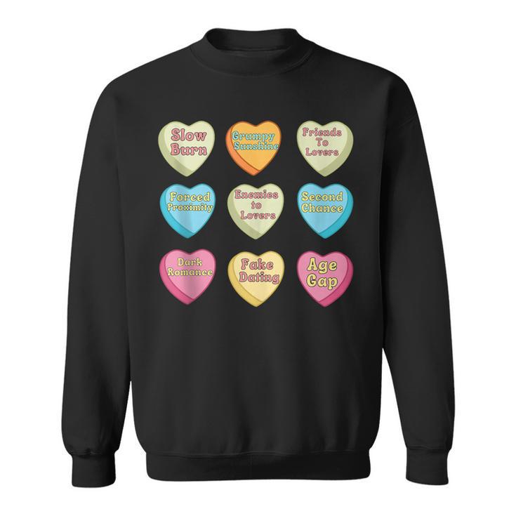 Bookish Romance Tropes Smut Reader Spicy Book Lover Sweatshirt