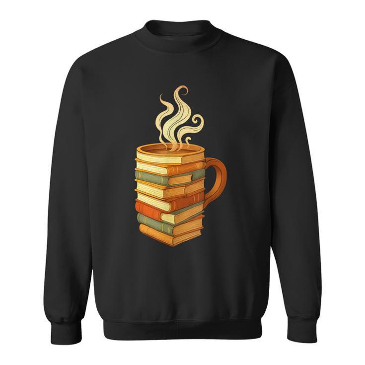 Books Coffee Mug Reading Lover Literary Bibliophile Sweatshirt