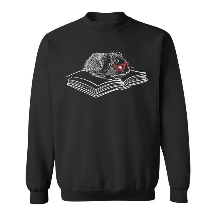 Books And Guinea Pigs Reading Literature Sweatshirt