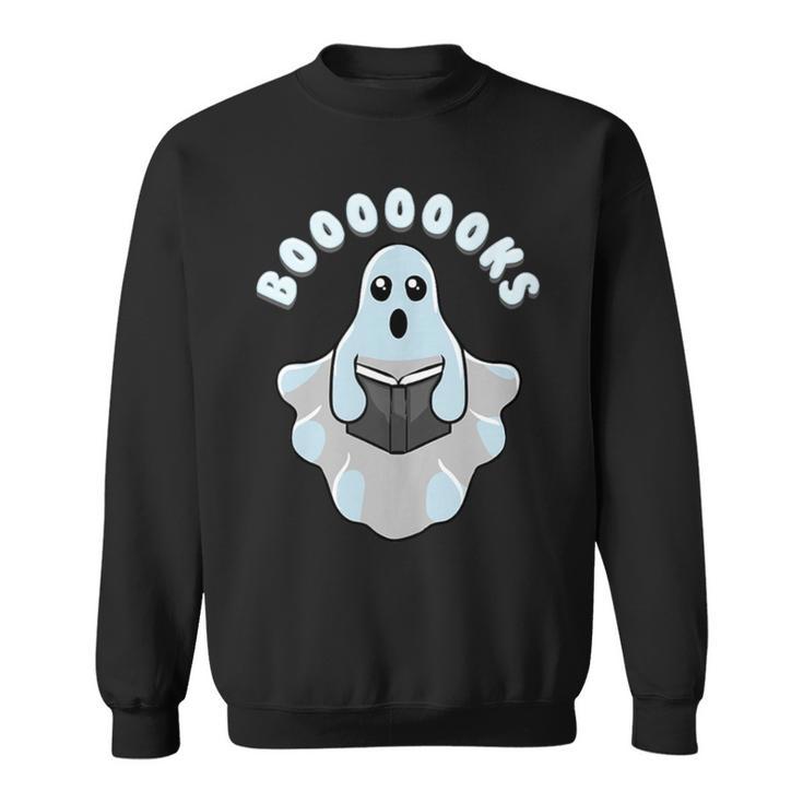 Books Reader Creepy Horror On Halloween Ghost Reading Sweatshirt