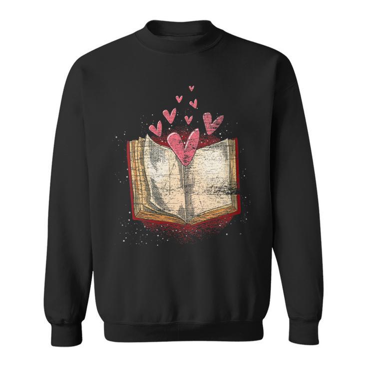 Bookworm Heart Librarian Book Nerd Library Reading Sweatshirt
