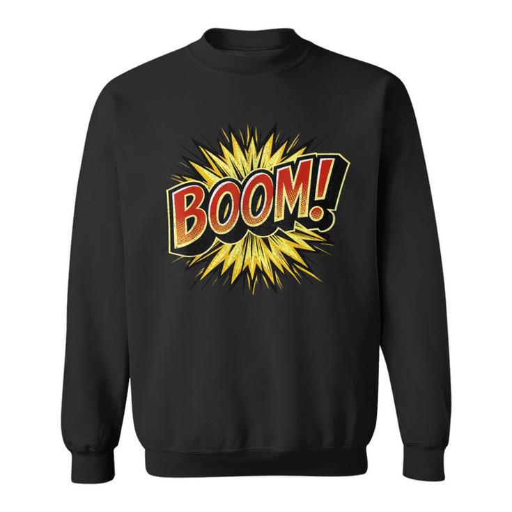 BOOM Comic Book Retro Artwork – Cartoon Collector Sweatshirt