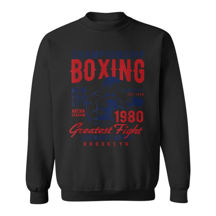 Boxing 伝説のボクサー 最大の戦い チャンピオンシップ ボクシング スウェットシャツ