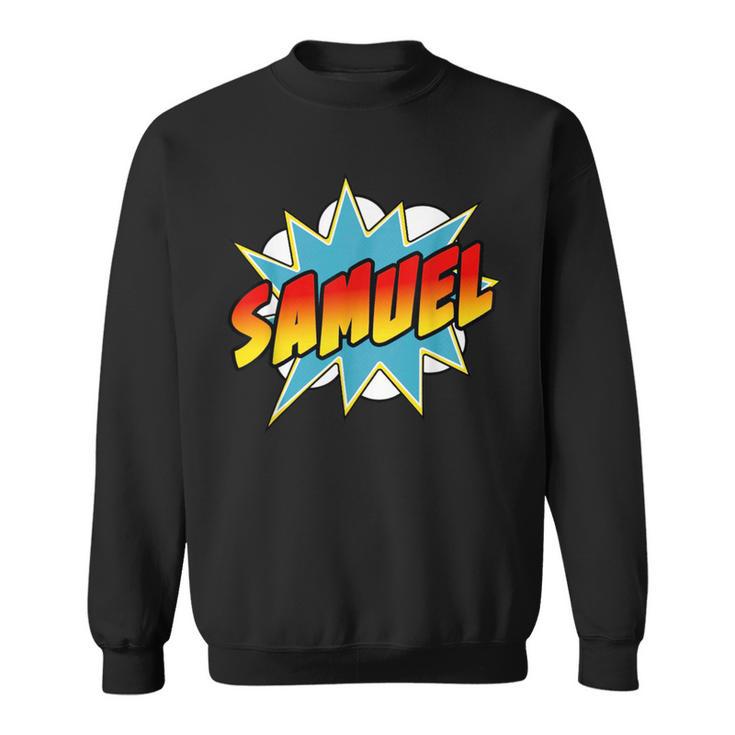 Boys Samuel Comic Book Superhero Name Sweatshirt