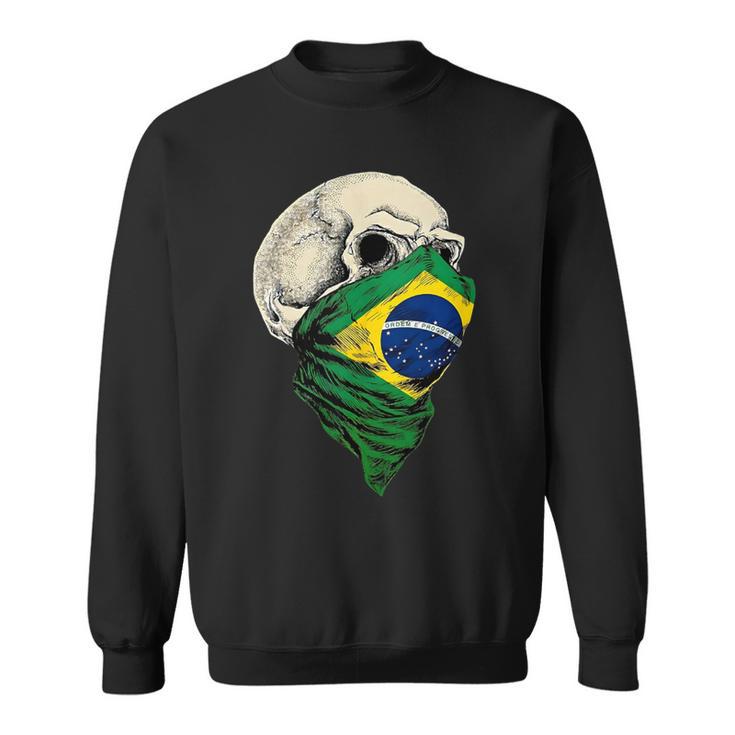 Brasil Brasil Brasil Flagkull In Mangas Camisa de entrenamiento