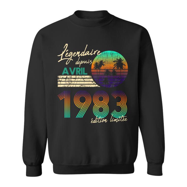 Cadeau Anniversaire Nées En Légendaire Depuis Avril 1983 Sweater e