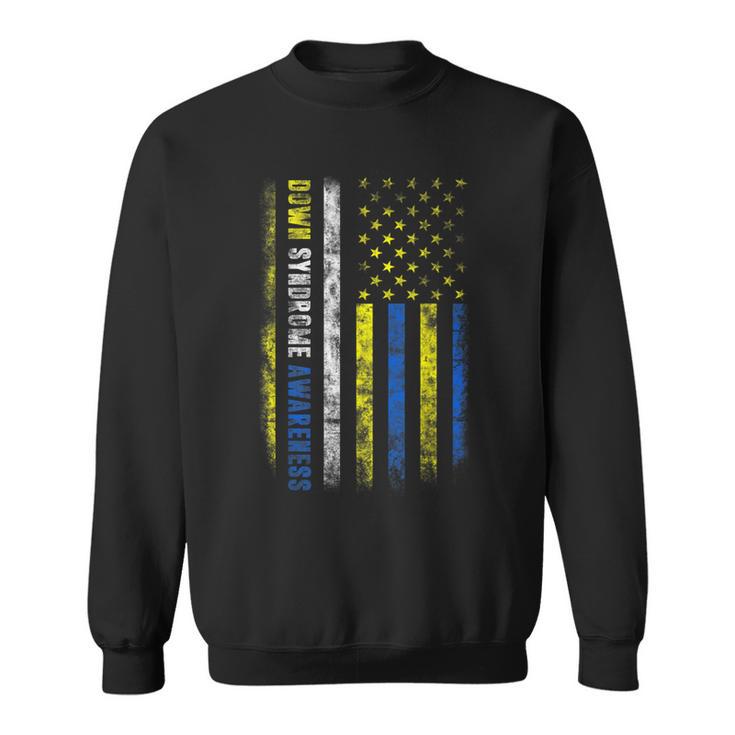 Camisa De Concienciaciónobre Elíndrome De Down Con Bandera De Estados Unidos Camisa de entrenamiento