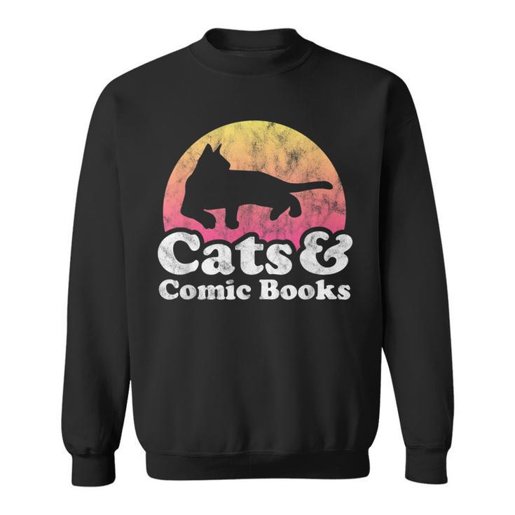 Cats And Comic Books Or Women's Cat And Comic Book Sweatshirt