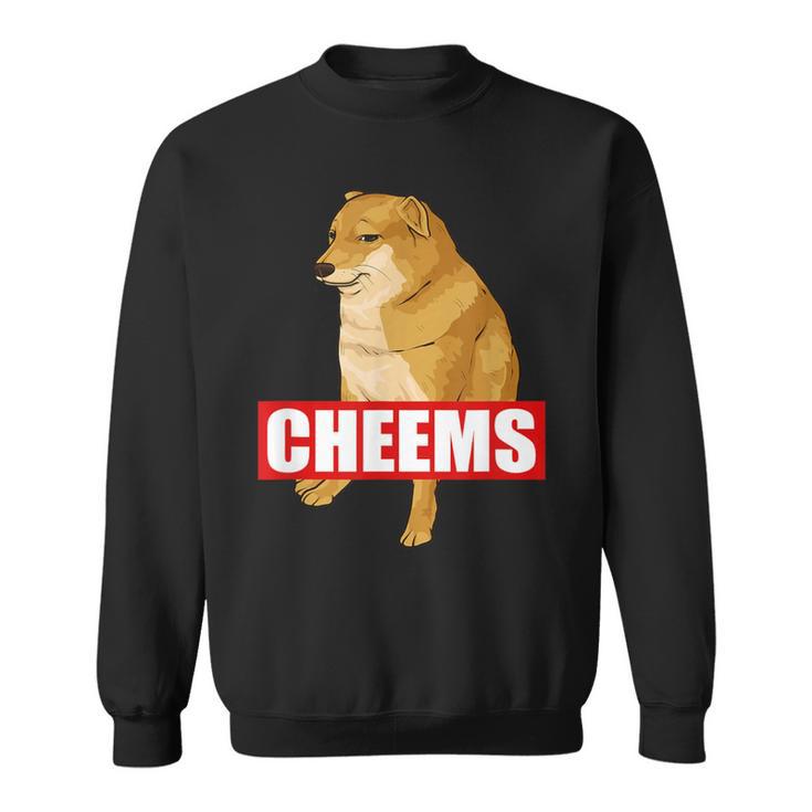 Cheems Dog おもしろ柴犬ダンクミーム スウェットシャツ