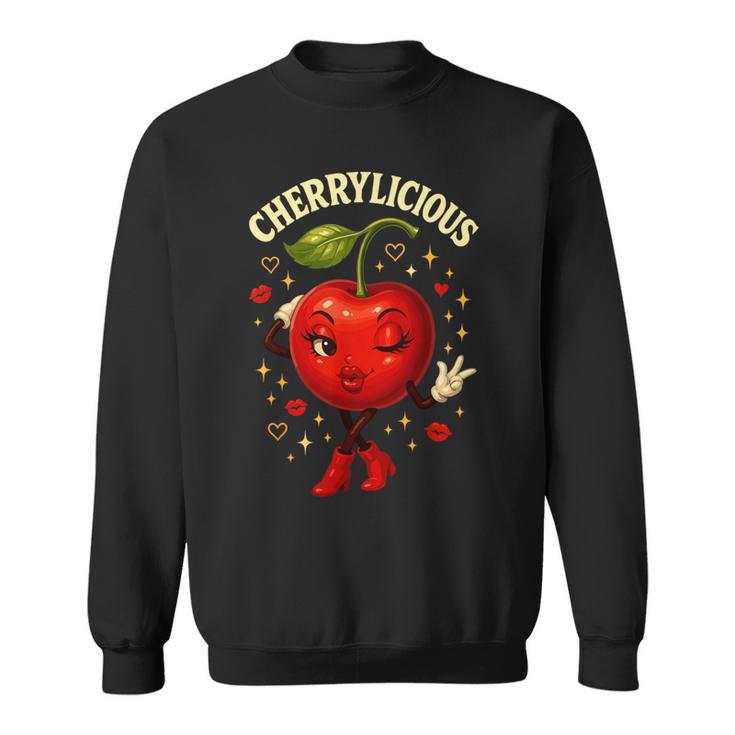 Cherrylicious キュート チェリー さくらんぼ おもしろフルーツ スウェットシャツ