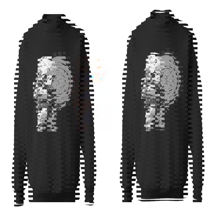 Chibi Charaeries 【アニメ、ちびキャラ、デフォルメ、タクティカル、かわいい、かっこいい】 スウェットシャツ