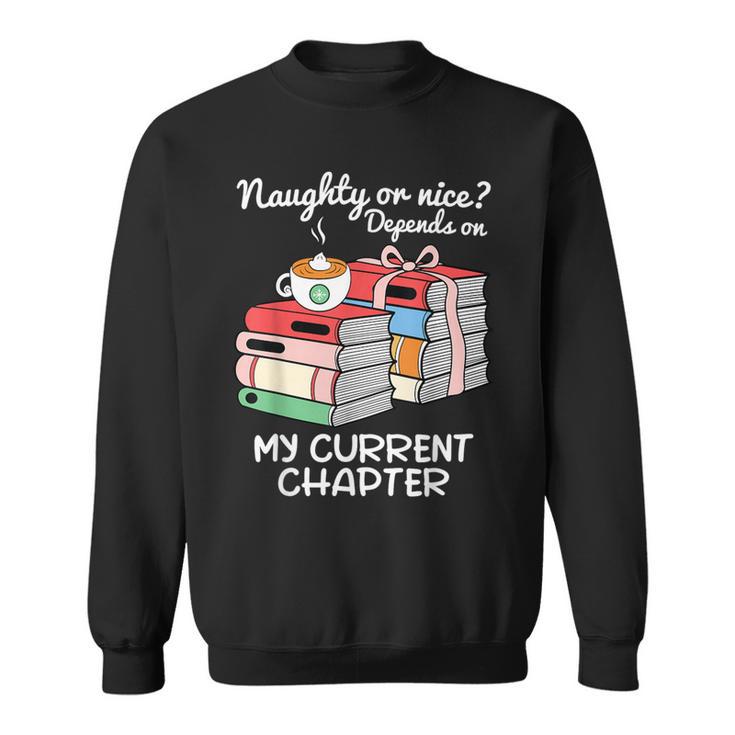 Christmas Book Lovers Naughty Or Nice Sweatshirt
