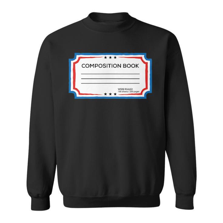 Classic Composition Book Cover Teachers And Students Sweatshirt