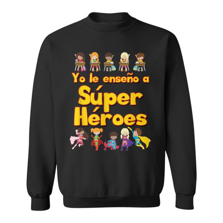 Comic Book Super Hero Student Spanish Teacher Tshirt Men Women Kids Sweatshirt