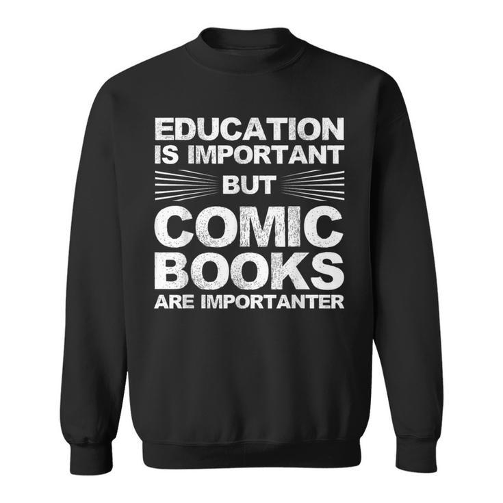 Cool Comic Book Art For Men Women Comic Book Cartoon Lovers Sweatshirt