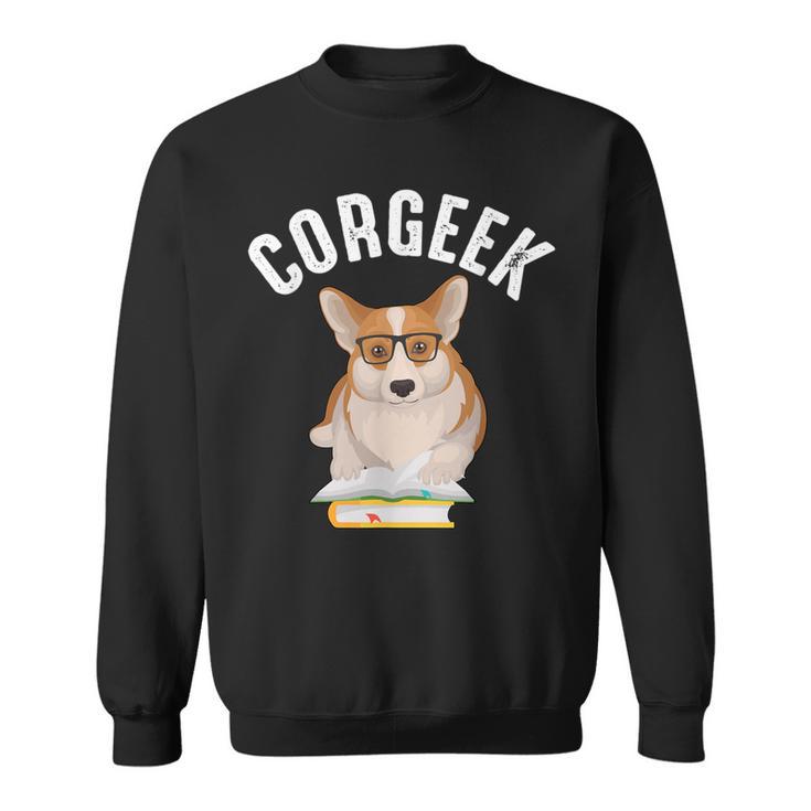 Corgee Lovers Corgeek Book Lovers Sweatshirt