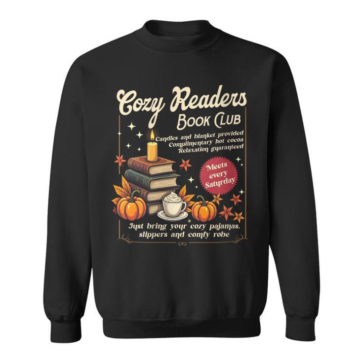 Cozy Reader Book-Club Fall Bookish Booktrovert Librarian Sweatshirt