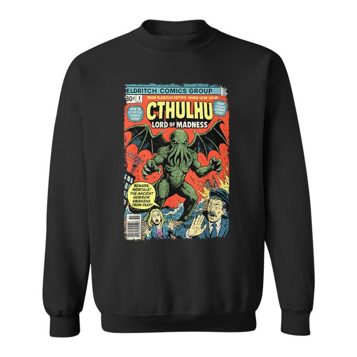 Cthulhu Lord Of Madness Vintage Comic Book Cover Sweatshirt