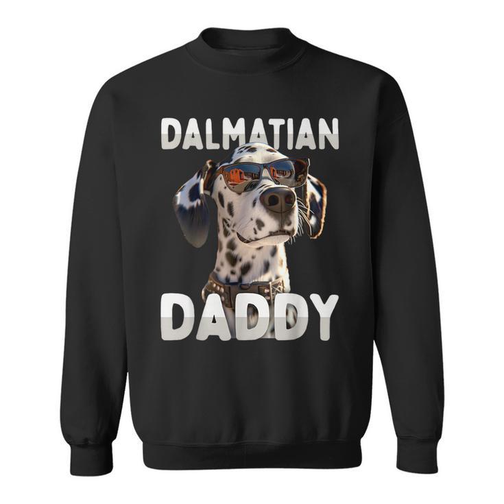 Dalmatian Daddy Cani Papà Festa Del Papà Dad Dalmata Felpa