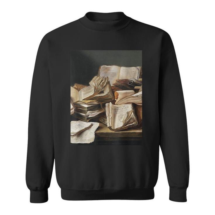 Dark Academia Aesthetic Styles Book Lover Art Sweatshirt