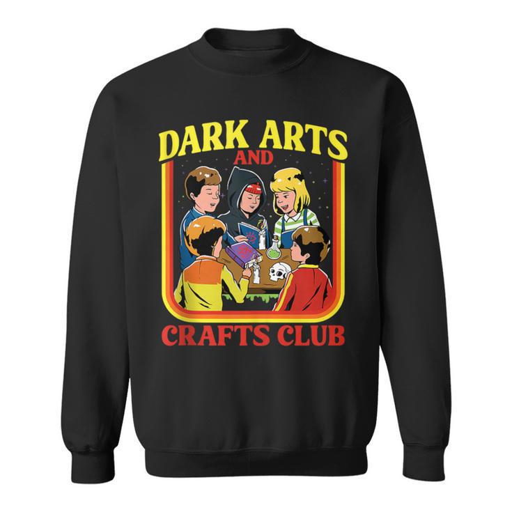 Dark Arts And Crafts Club Retro Witchy Book Cover Sweatshirt