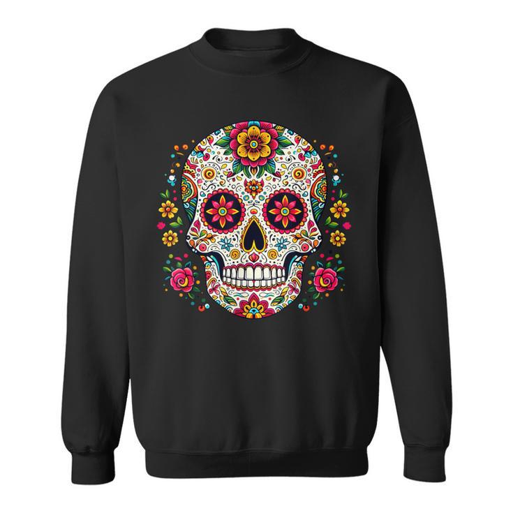 Day Of The Dead シュガースカル Dia De Los Muertos スウェットシャツ