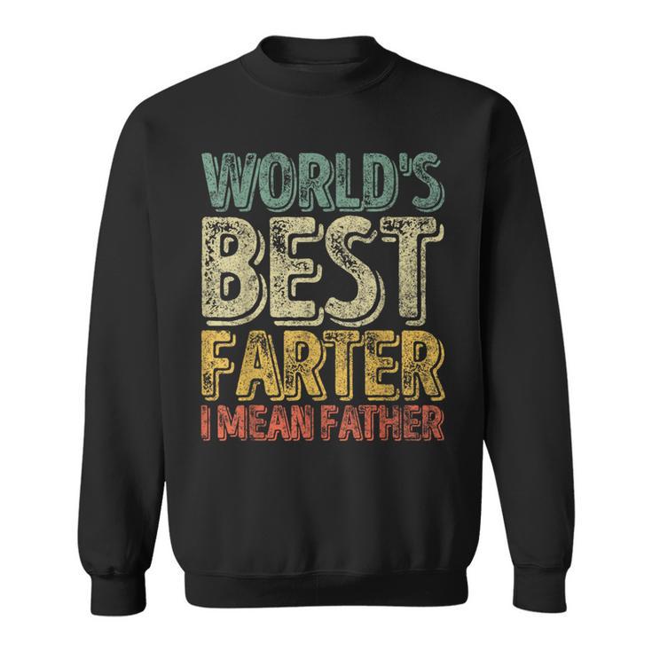 Divertente Festa Del Papà Camicia World Best Farter I Mean Father Felpa