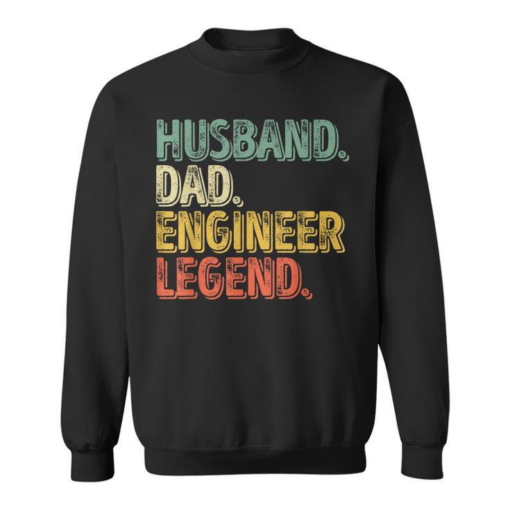 Divertente Per La Festa Del Papà Concritta Husband Dad Engineer Felpa