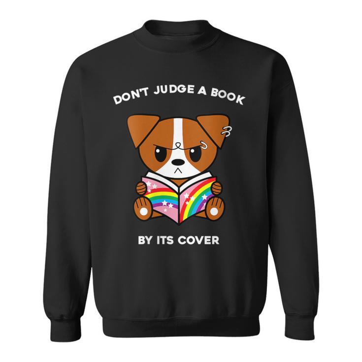 Don't Judge A Book By Its Cover Reading Jack Russell Terrier Sweatshirt