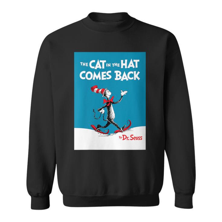 Dr Seuss The Cat In The Hat Comes Back Book Cover Sweatshirt