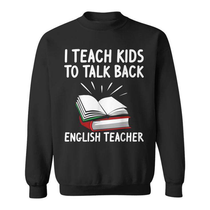 English Teacher Outfit Book Graphic English Grammar Lessons For Men Women Sweatshirt