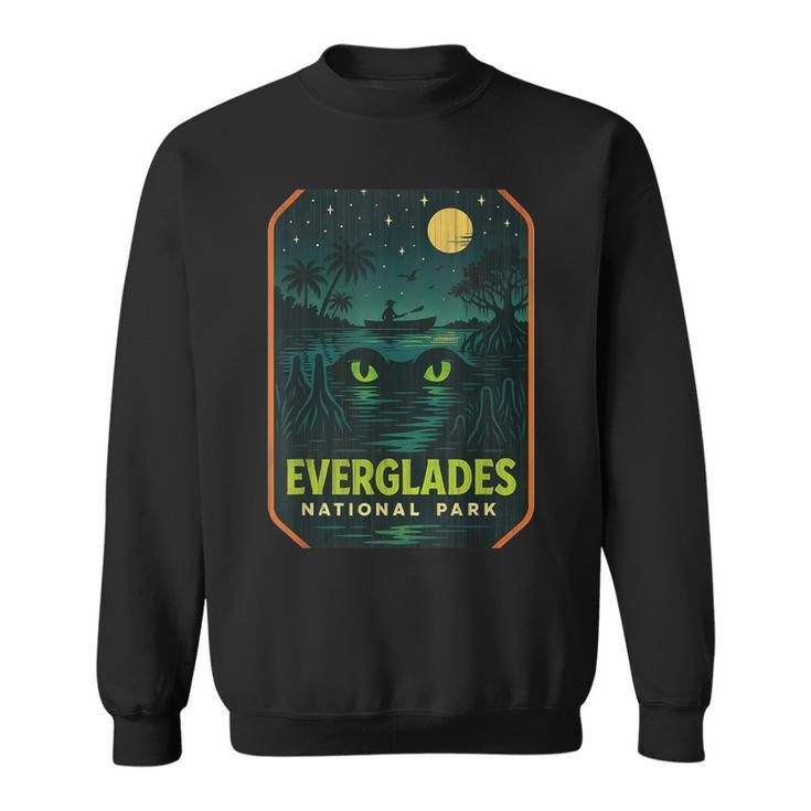 Everglades ナイトパドルシャツ 月光カヌー マングローブ スウェットシャツ