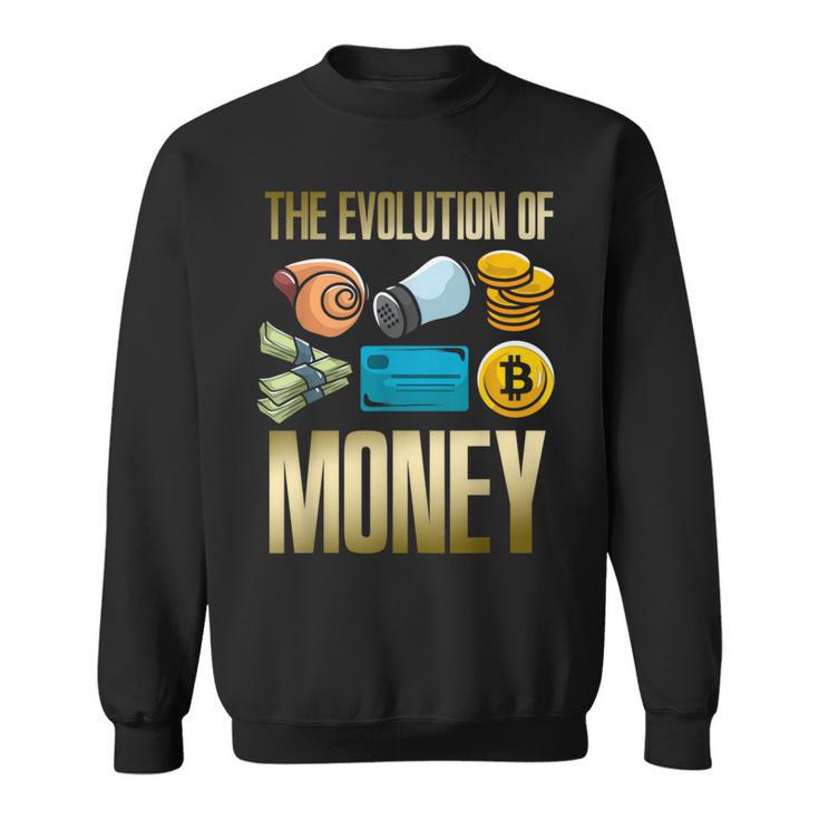 Evolution Of Money お金の進化 ビットコインプランb 暗号通貨btc ホドル スウェットシャツ