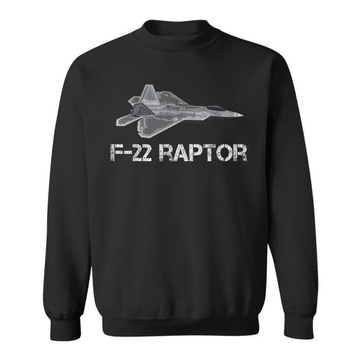 F-22 ラプター ファイター ジェット ミリタリー パイロット スウェットシャツ