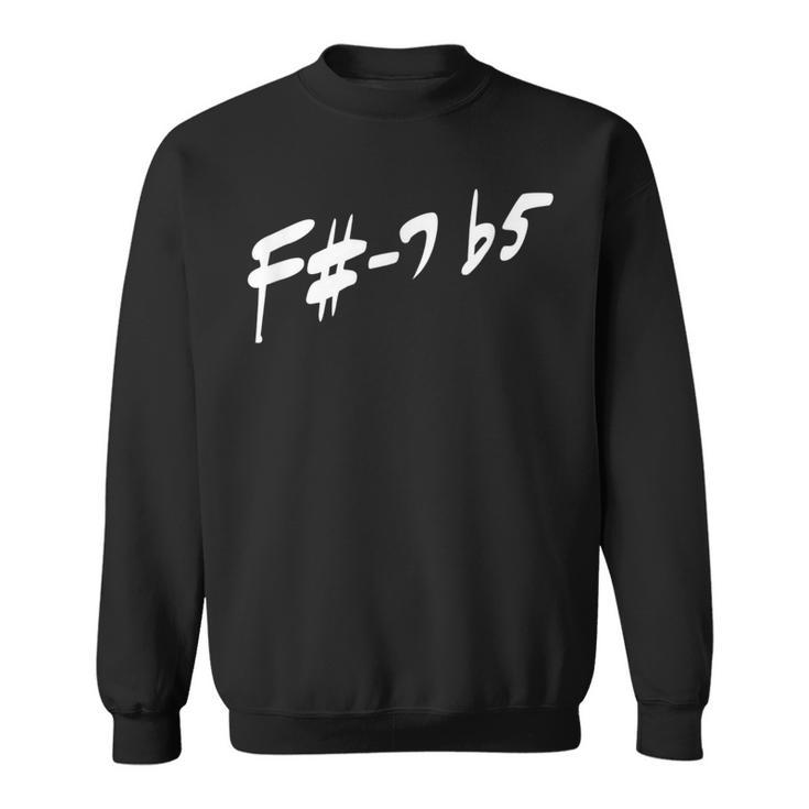 F-7B5 ジャズコード音楽理論 リアルブック ピアノギター ギフト スウェットシャツ