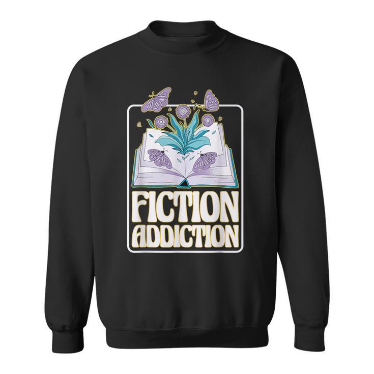 Fiction Addiction Book Reader And Booklover Sweatshirt