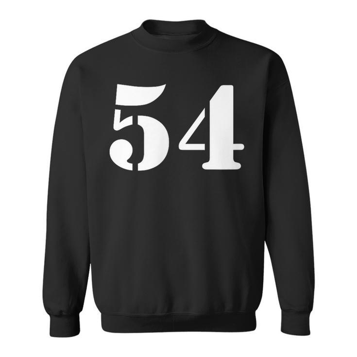 Fifty Four 数字 54 ナンバー スウェットシャツ