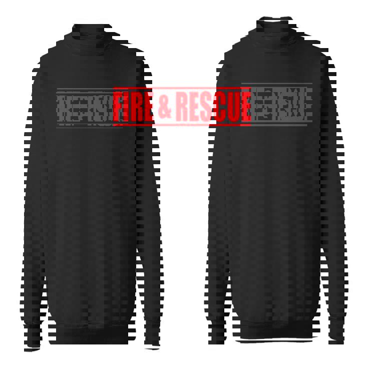 Fire And Rescue 消防士 コスチューム ユニフォーム スウェットシャツ