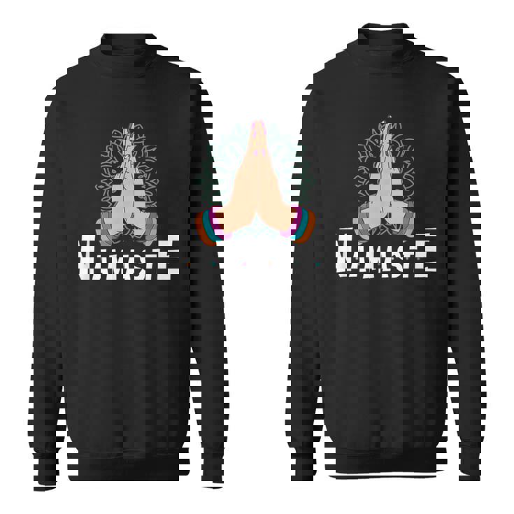 Fold Your Hands 瞑想 ナマステ スウェットシャツ